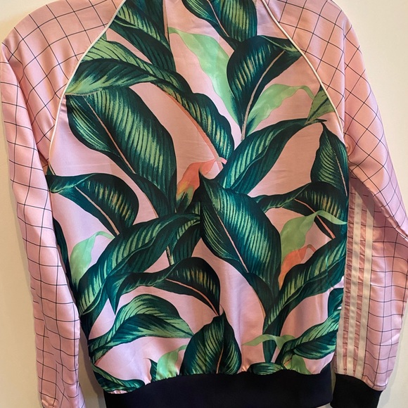 Adidas Original Farm Rio Pink Leaf Track Jacket - Picture 6 of 6